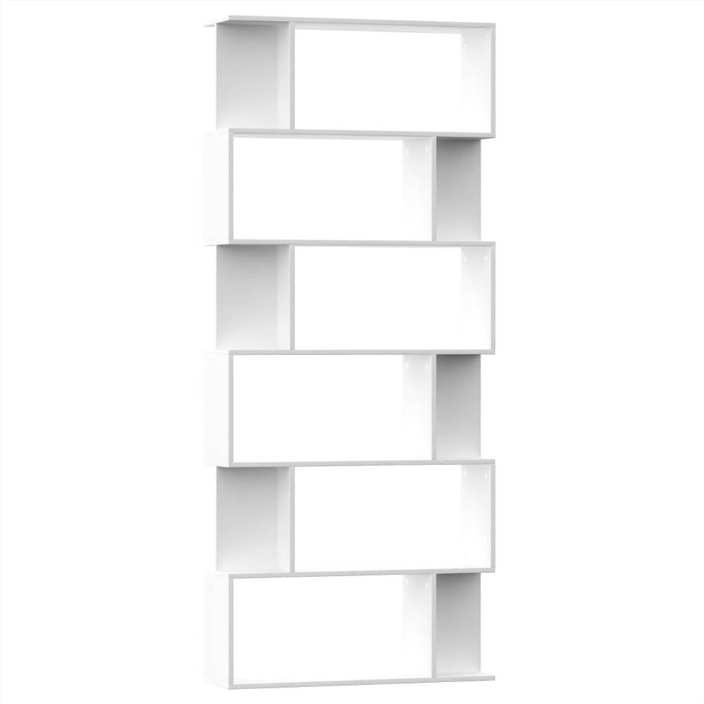 Book Cabinet/Room Divider White 80x24x192 cm Chipboard