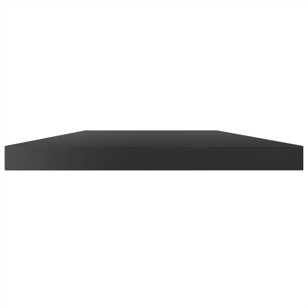 Bookshelf Boards 4 pcs High Gloss Black 100x20x1.5 cm Chipboard