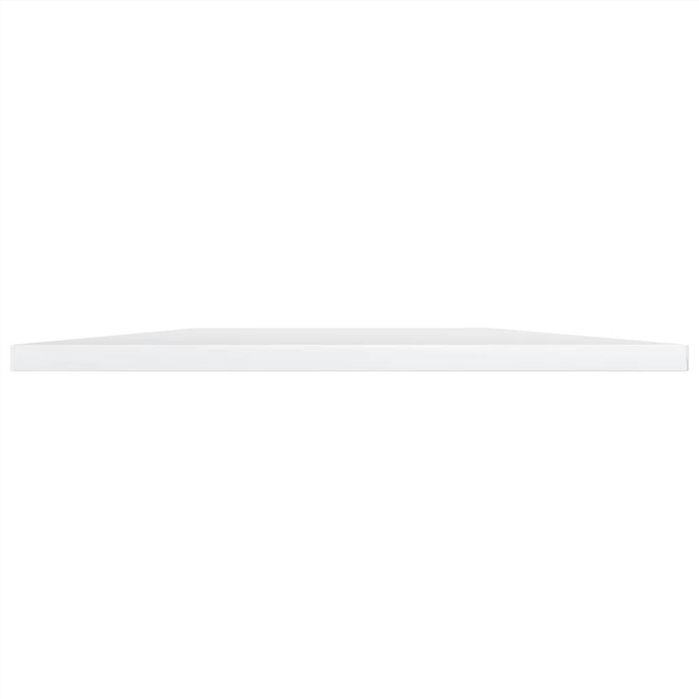 Bookshelf Boards 4 pcs High Gloss White 40x50x1.5 cm Chipboard