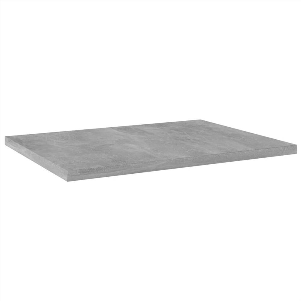 Bookshelf Boards 8 pcs Concrete Grey 40x30x1.5 cm Chipboard