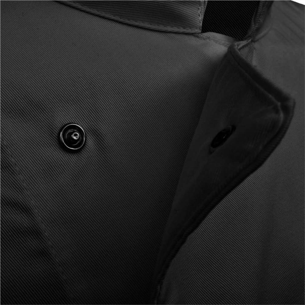 Chef Jackets 2 pcs Long Sleeve Size XL Black