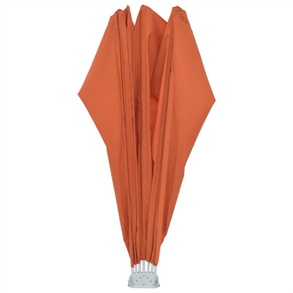 Collapsible Terrace Side Awning Terracotta 200 cm
