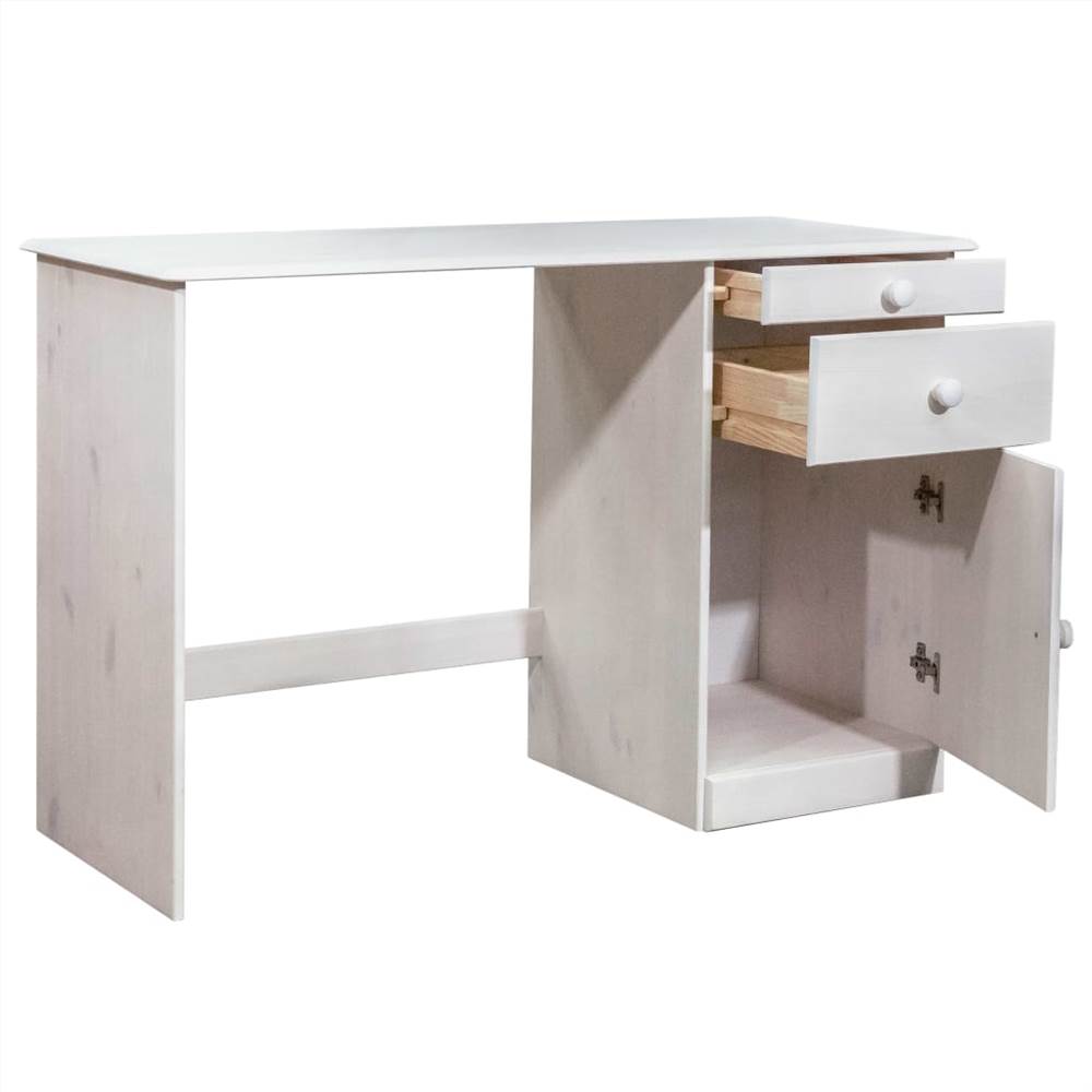 Desk with Drawers 110x50x74 cm Solid Pine Wood