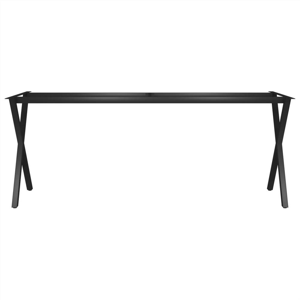 Dining Table Leg X-Frame 200x80x72 cm