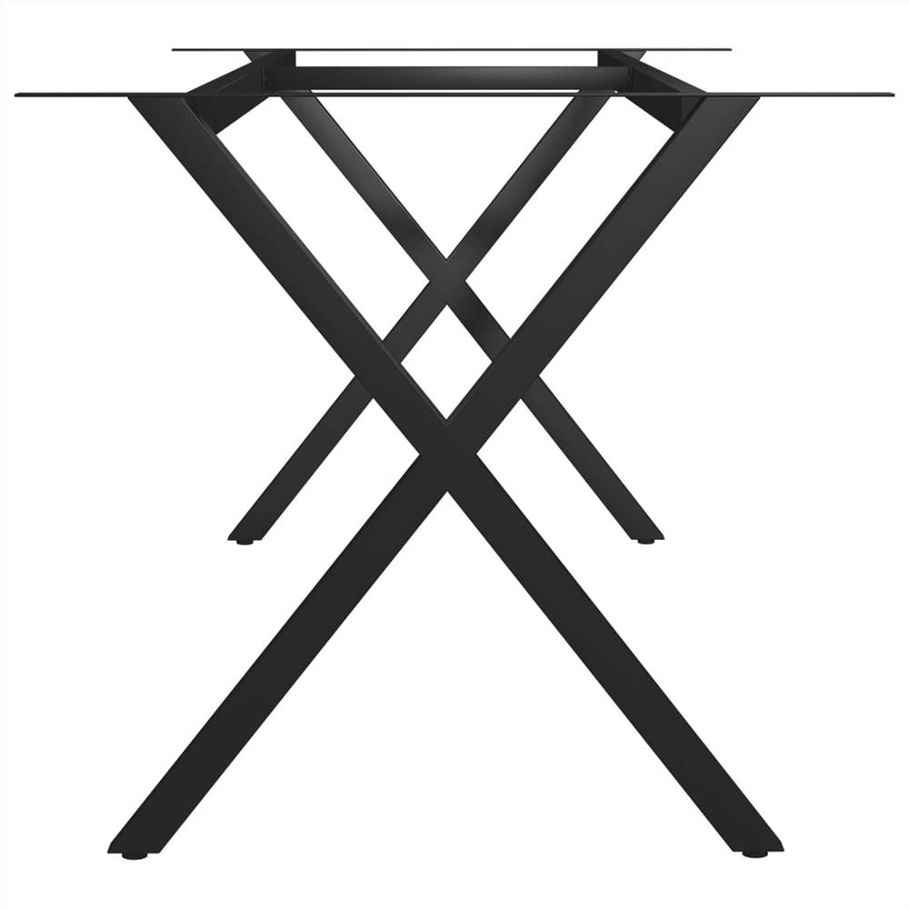 Dining Table Leg X-Frame 200x80x72 cm