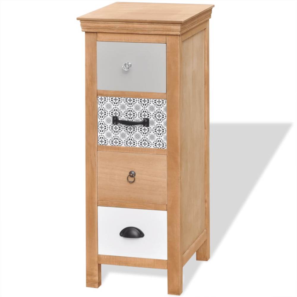 Drawer Cabinet 35x35x90 cm Solid Wood
