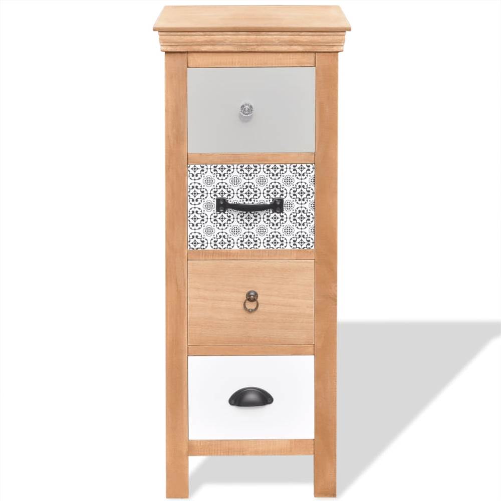 Drawer Cabinet 35x35x90 cm Solid Wood