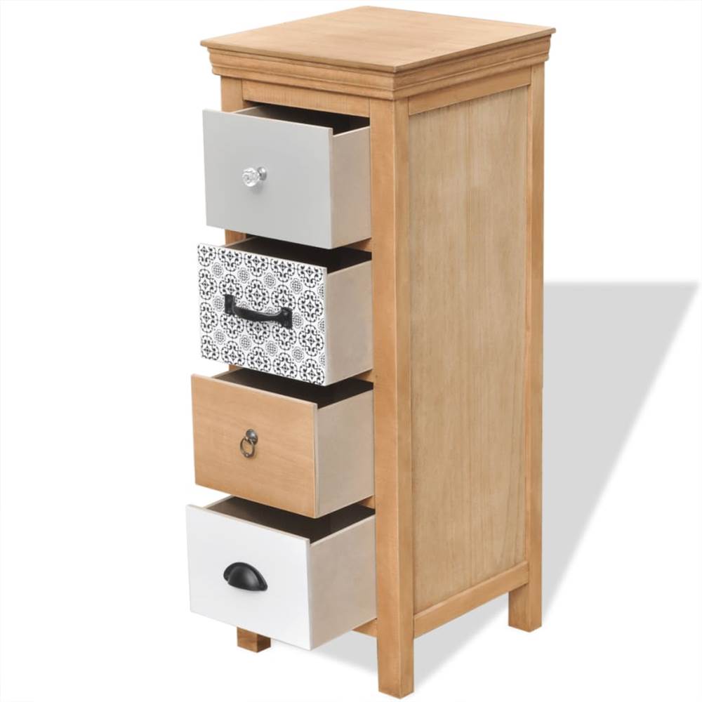 Drawer Cabinet 35x35x90 cm Solid Wood