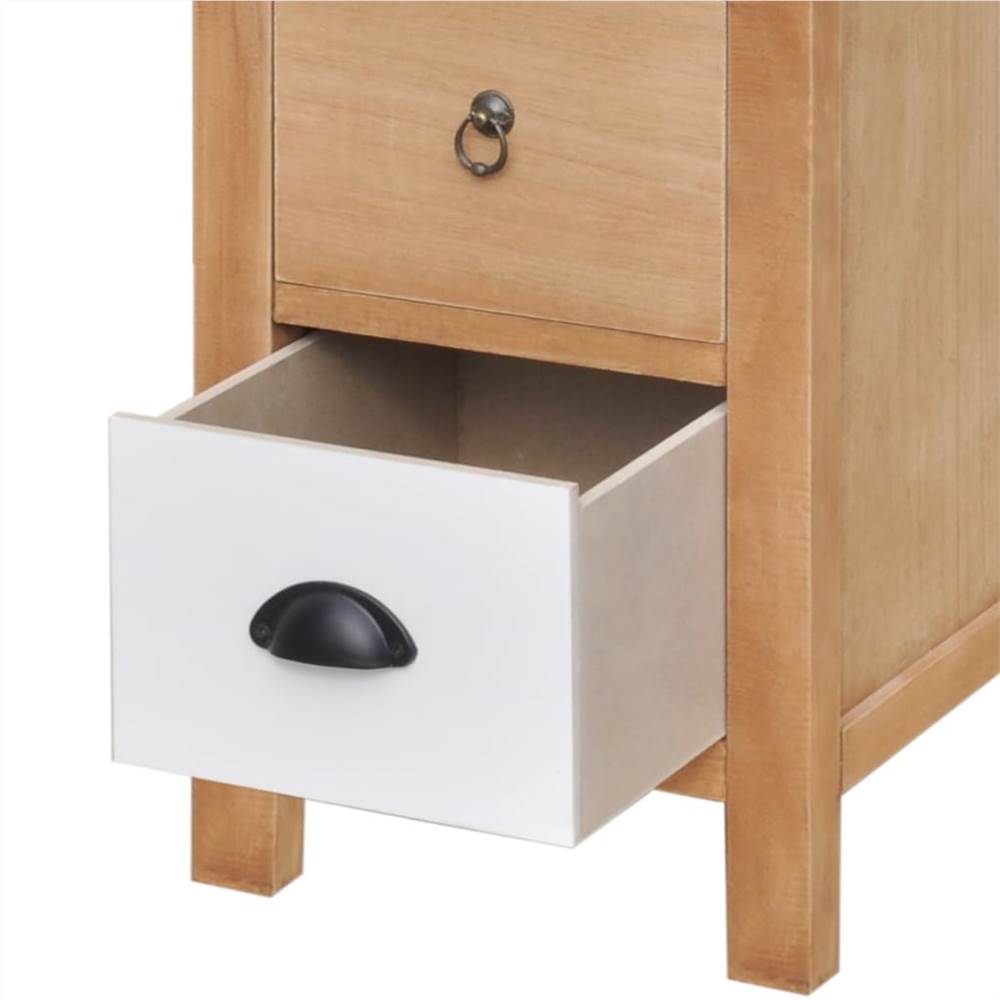Drawer Cabinet 35x35x90 cm Solid Wood