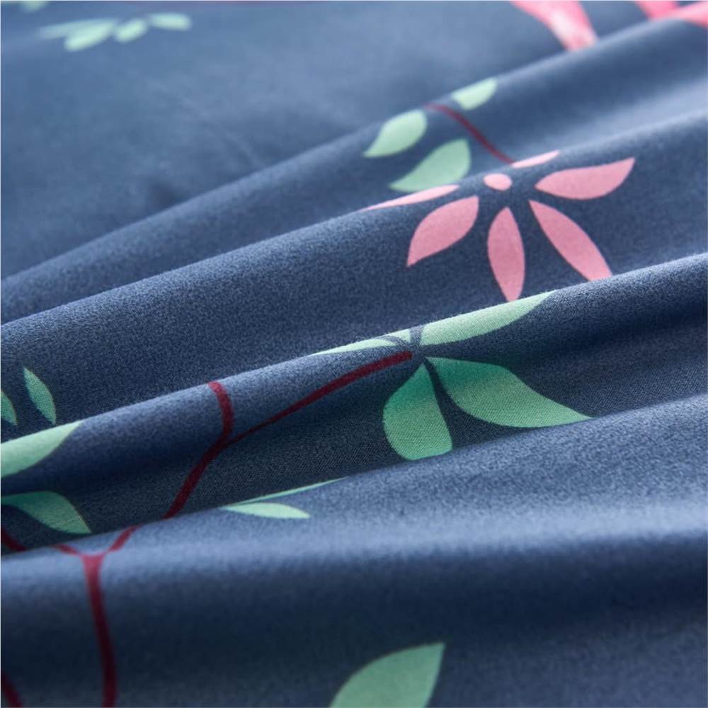 Duvet Cover Set Flamingo Navy/Pink 155x220/80x80 cm