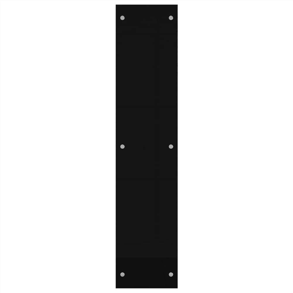 Firewood Rack Black 40x35x160 cm Glass