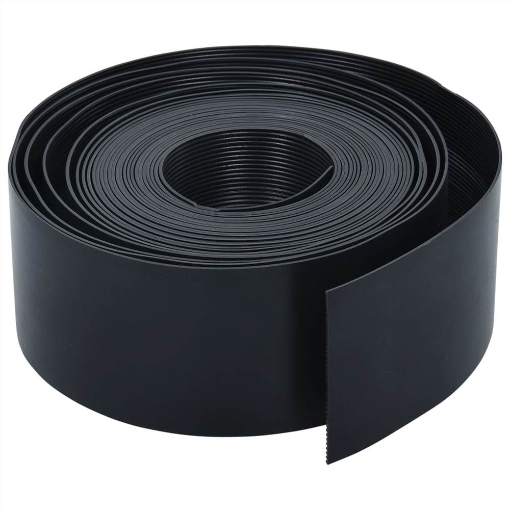Garden Edging Black 10 m 10 cm PE