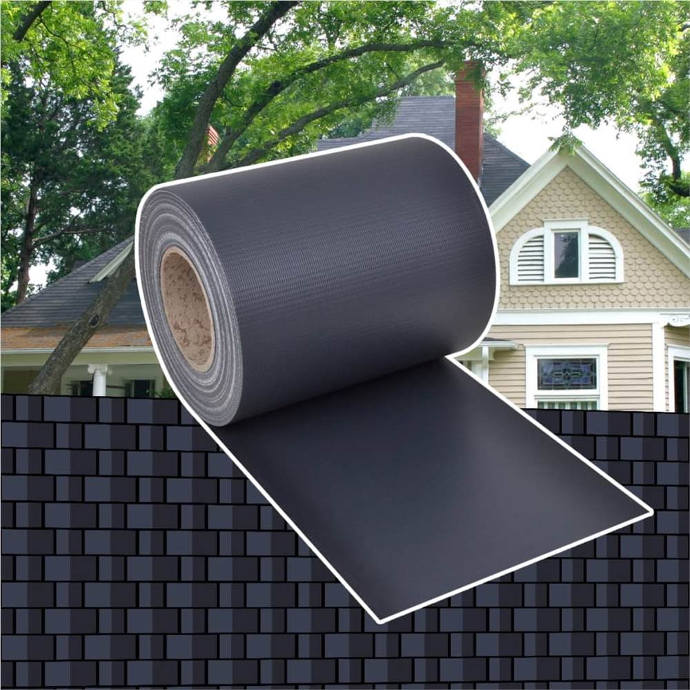Garden Privacy Screens 2 pcs PVC 70x0.19 m Dark Grey