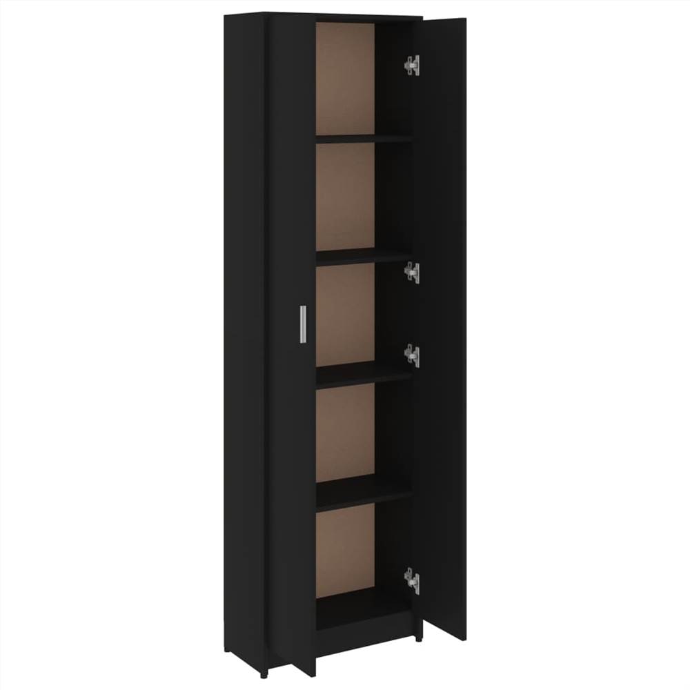 Hallway Wardrobe Black 55x25x189 cm Chipboard