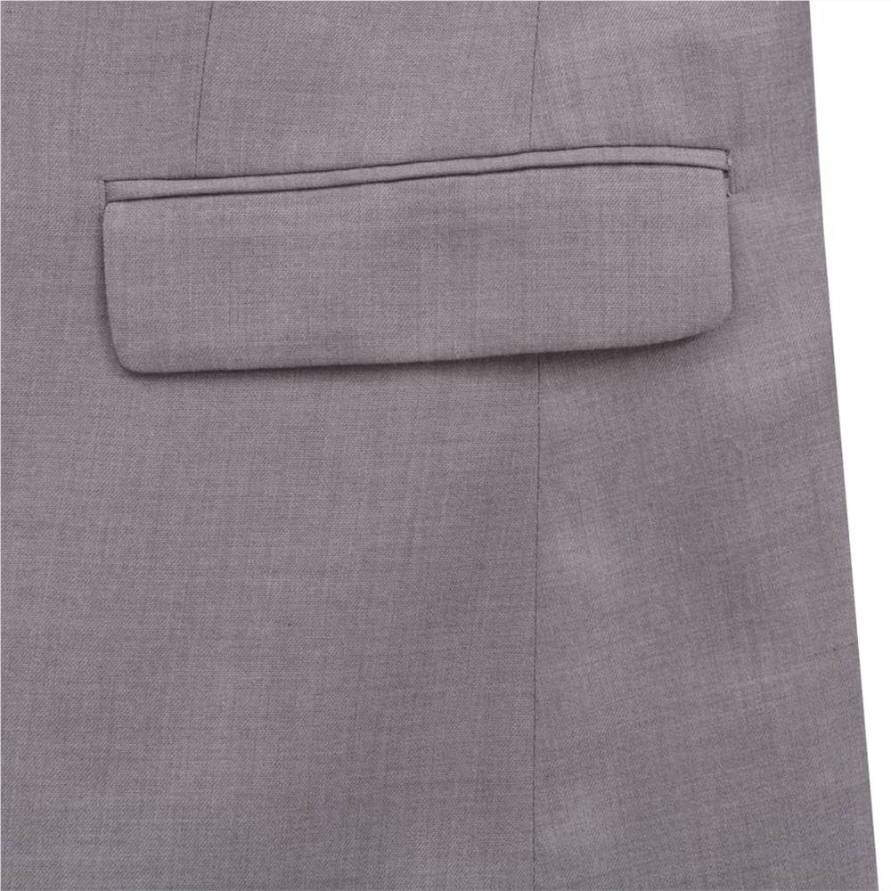 Mens 2 Piece Business Suit Size 48 Light Grey