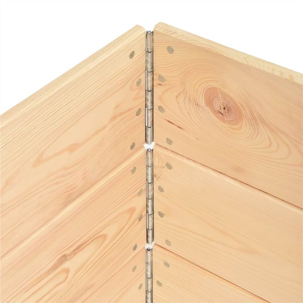 Raised Beds 3 pcs 80x120 cm Solid Pine Wood (310051)