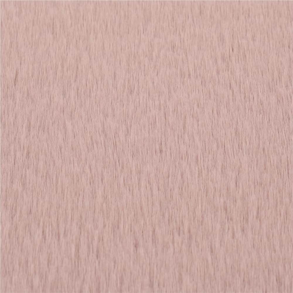 Rug 160 cm Faux Rabbit Fur Old Pink