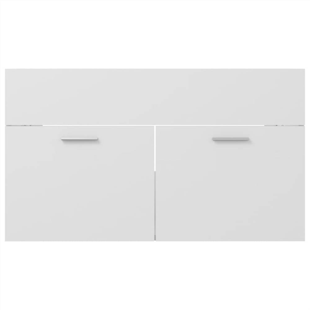 Sink Cabinet White 80x38.5x46 cm Chipboard