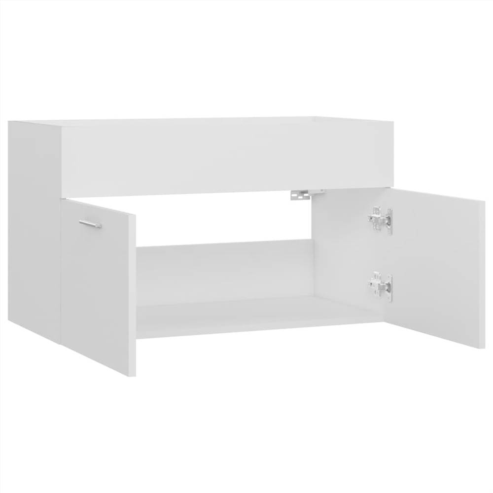 Sink Cabinet White 80x38.5x46 cm Chipboard