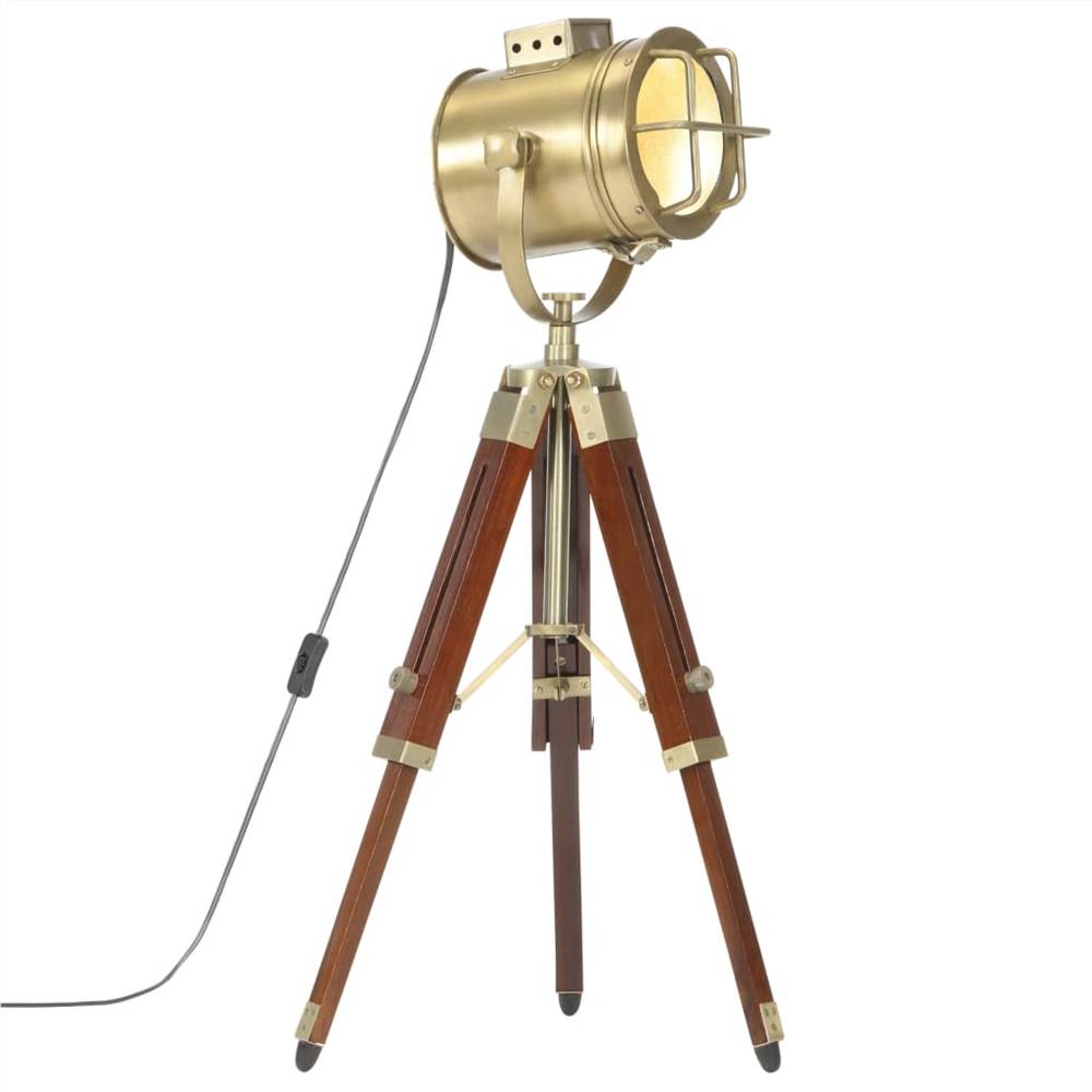 Tripod Floor Lamp Solid Mango Wood 69 cm