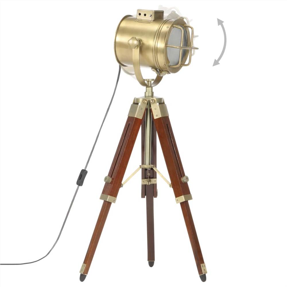 Tripod Floor Lamp Solid Mango Wood 69 cm