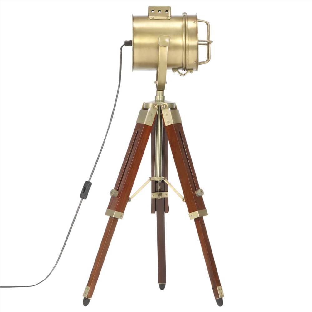 Tripod Floor Lamp Solid Mango Wood 69 cm