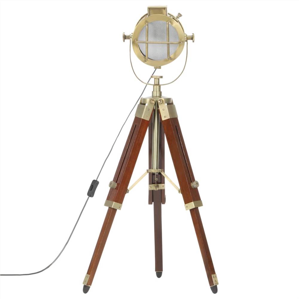 Tripod Floor Lamp Solid Mango Wood 69 cm