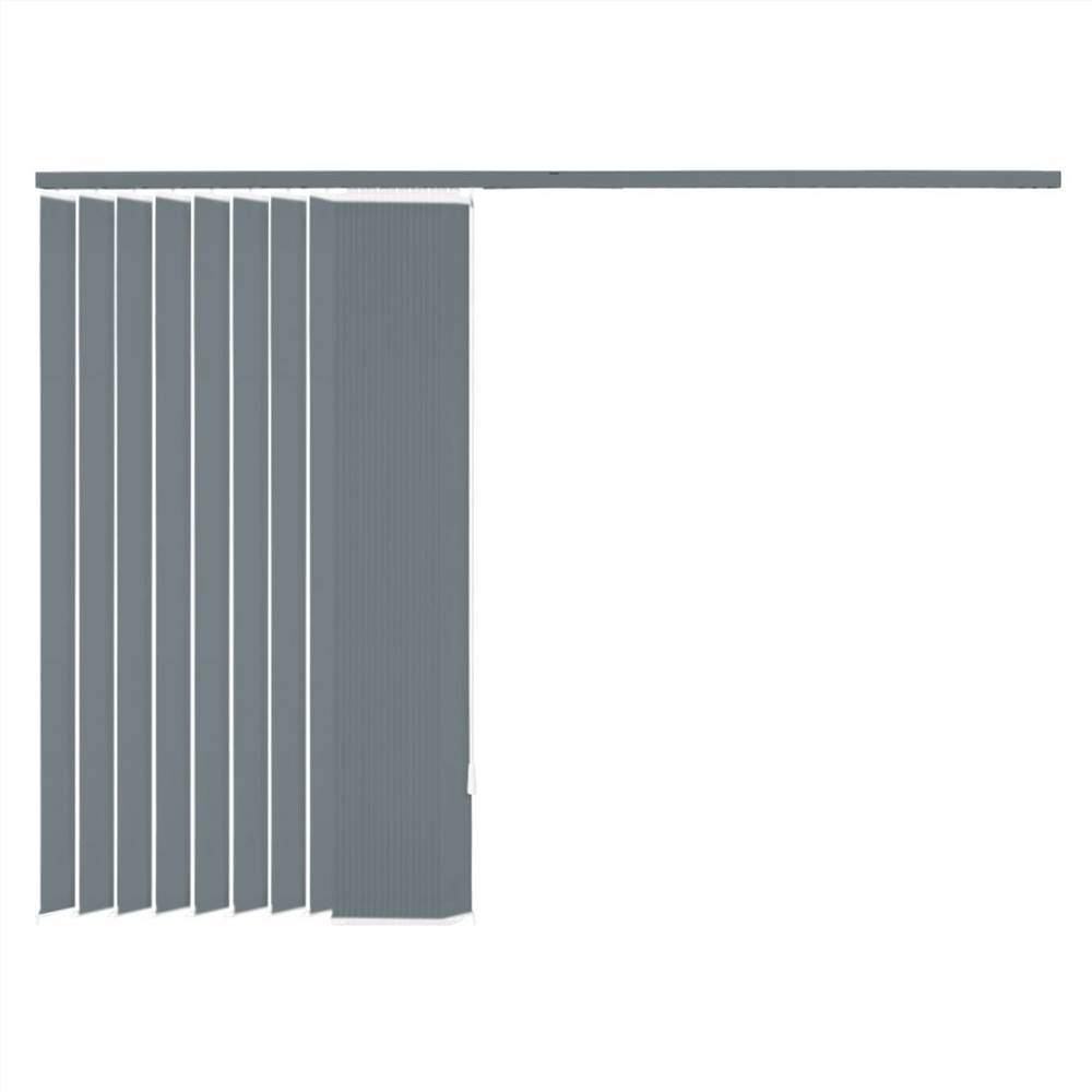 Vertical Blinds Grey Fabric 120x250 cm