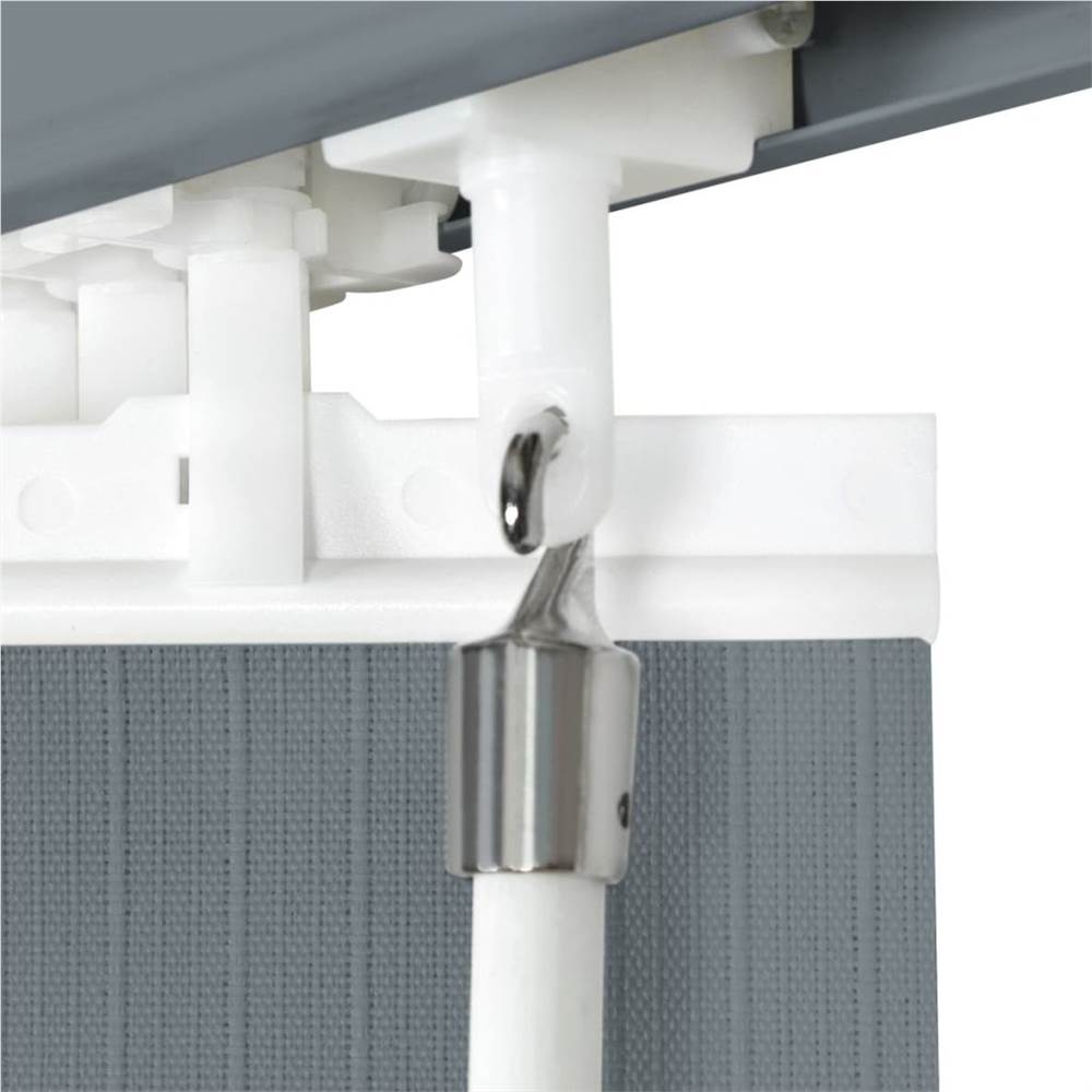 Vertical Blinds Grey Fabric 120x250 cm