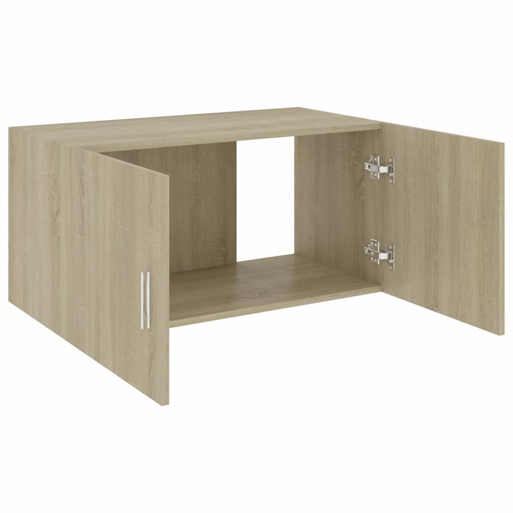 Wall Mounted Cabinet Sonoma Oak 80x39x40 cm Chipboard