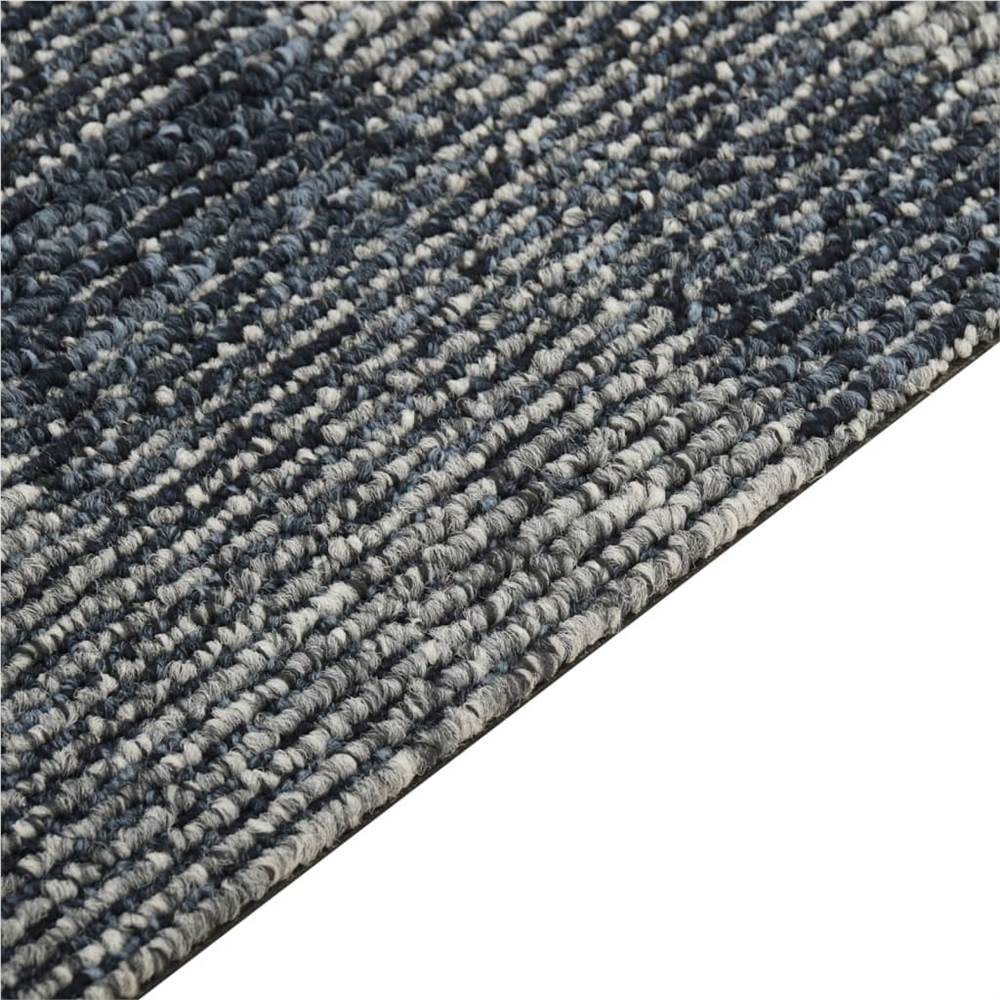 Floor Carpet Tiles 20 pcs 5 m² Dark Blue
