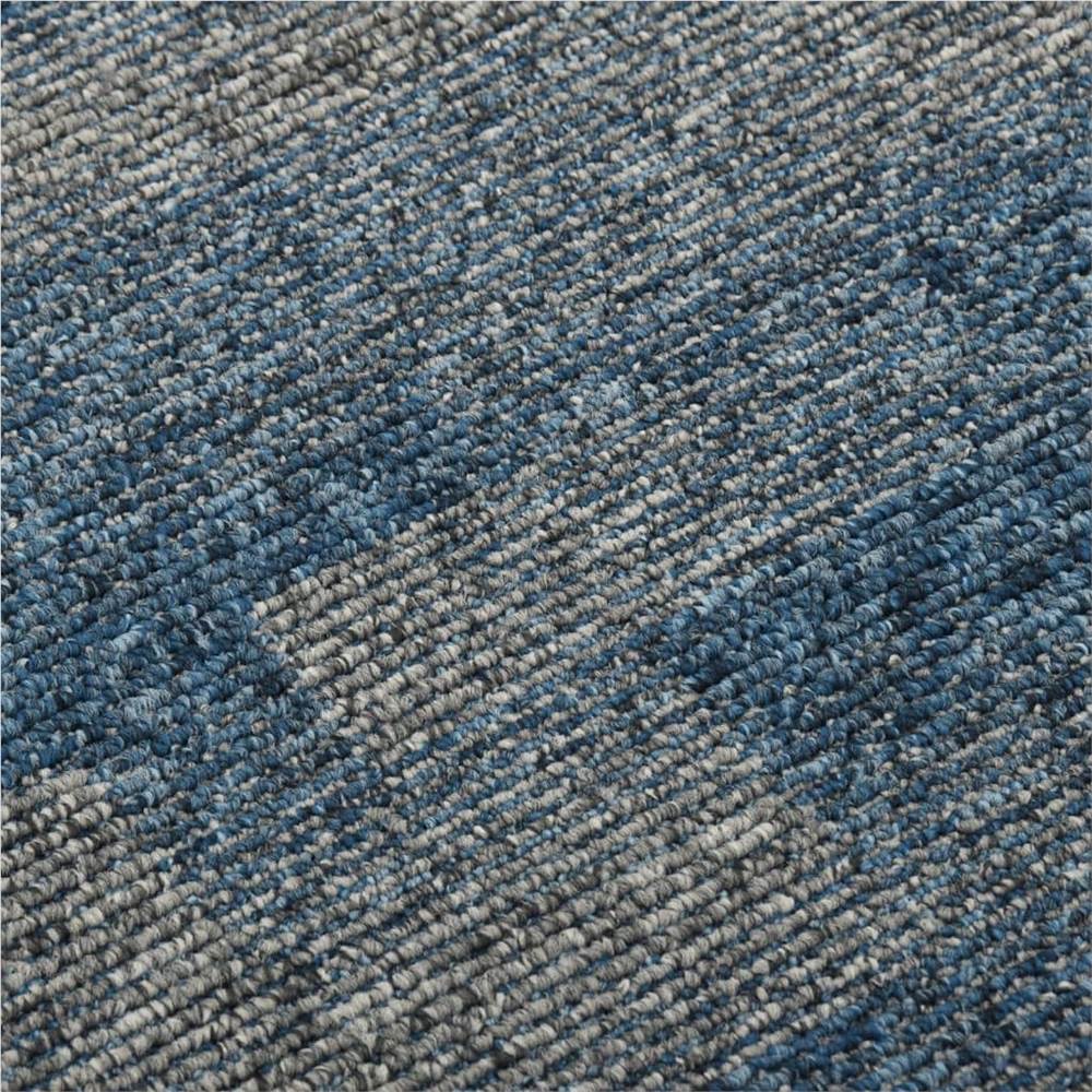 Floor Carpet Tiles 20 pcs 5 m² Light Blue