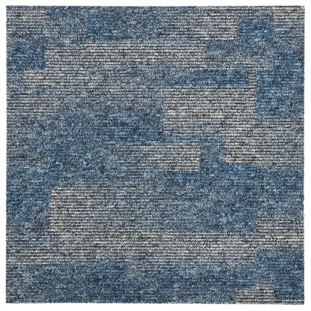 Floor Carpet Tiles 20 pcs 5 m² Light Blue
