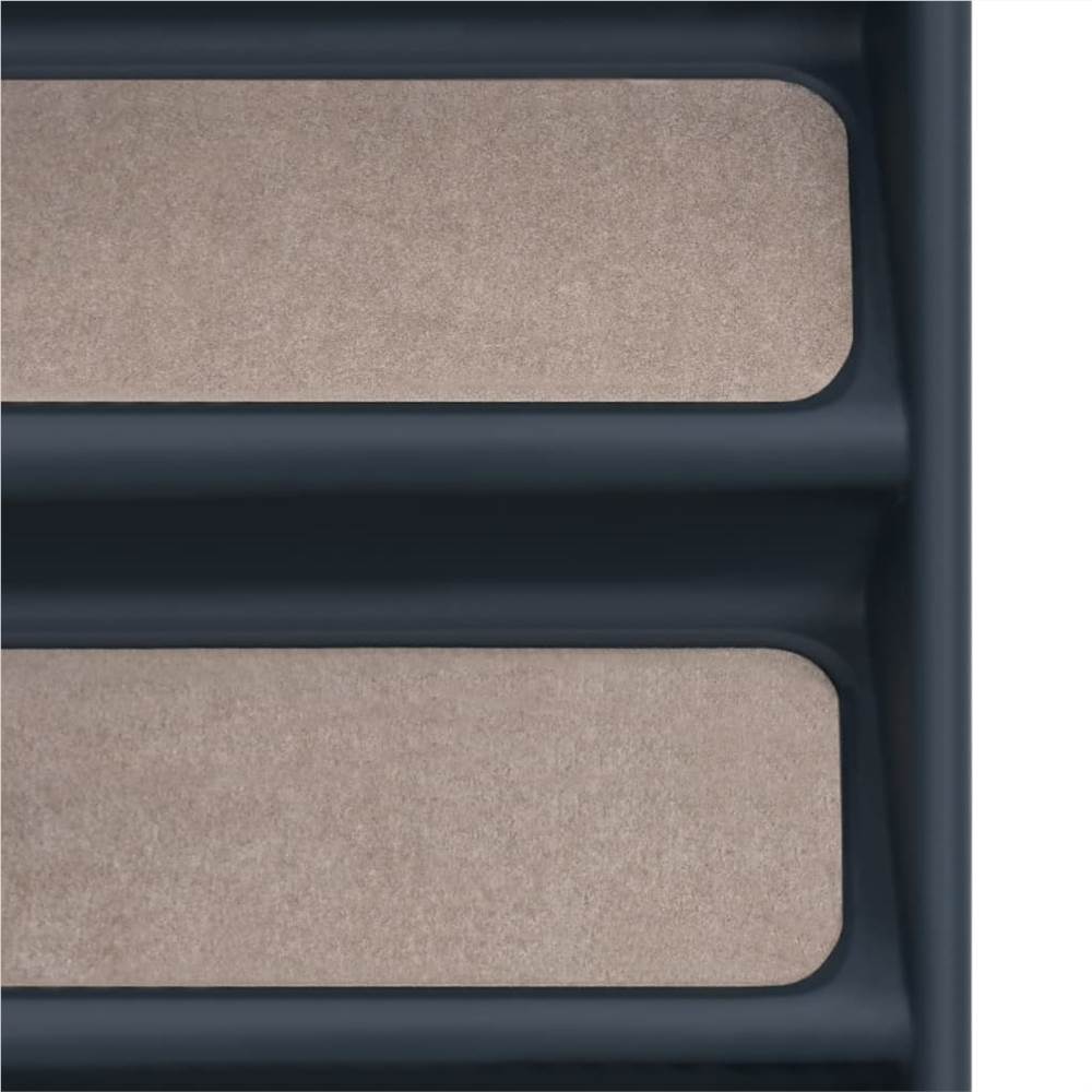 Folding 4-Step Dog Stairs Dark Grey