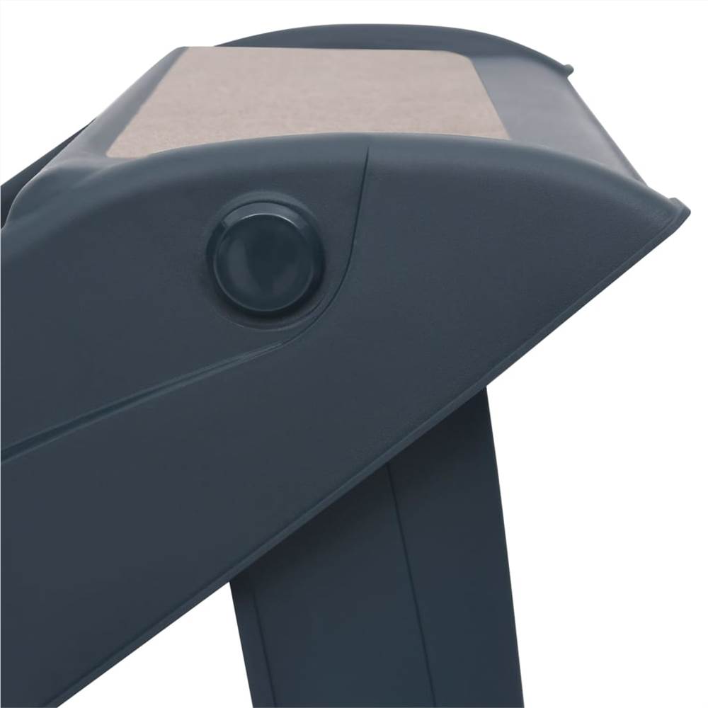 Folding 4-Step Dog Stairs Dark Grey