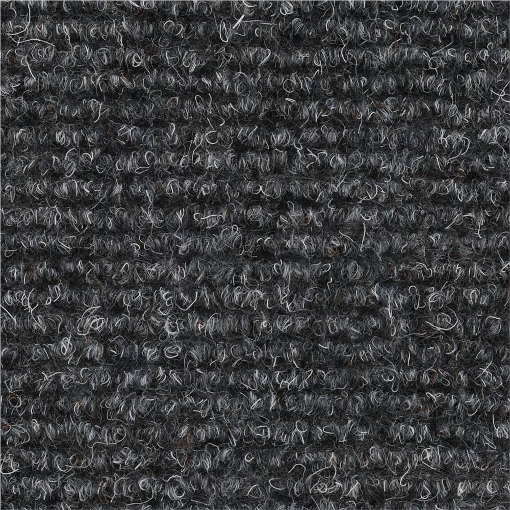 Self-adhesive Stair Mats 10 pcs Light Grey 54x16x4 cm Needle Punch