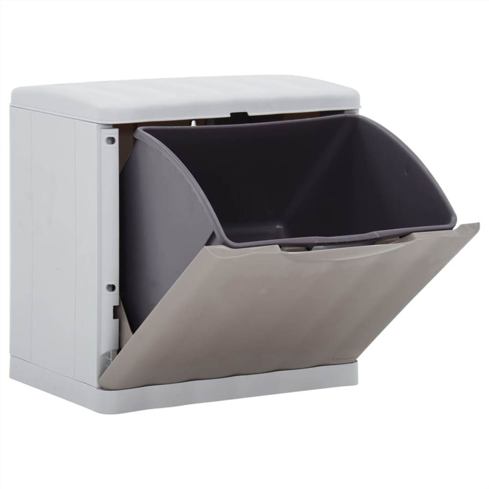 Waste Separation Bin Taupe 20 L 40x30x40 cm