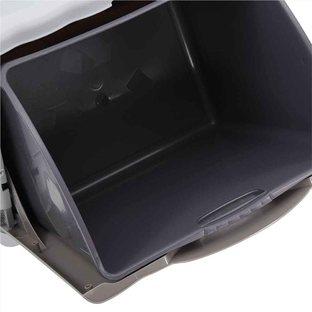 Waste Separation Bin Taupe 20 L 40x30x40 cm