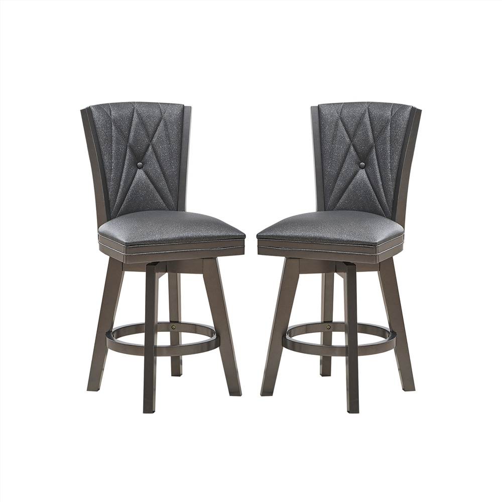 Faux Leather Upholstered Dining Chair Set of 2, with Backrest, and Wooden Legs, for Restaurant, Cafe, Tavern, Office, Living Room - Gray
Faux Leather Upholstered Dining Chair Set of 2, with Backrest, and Wooden Legs, for Restaurant, Cafe, Tavern, Office, Living Room - Gray