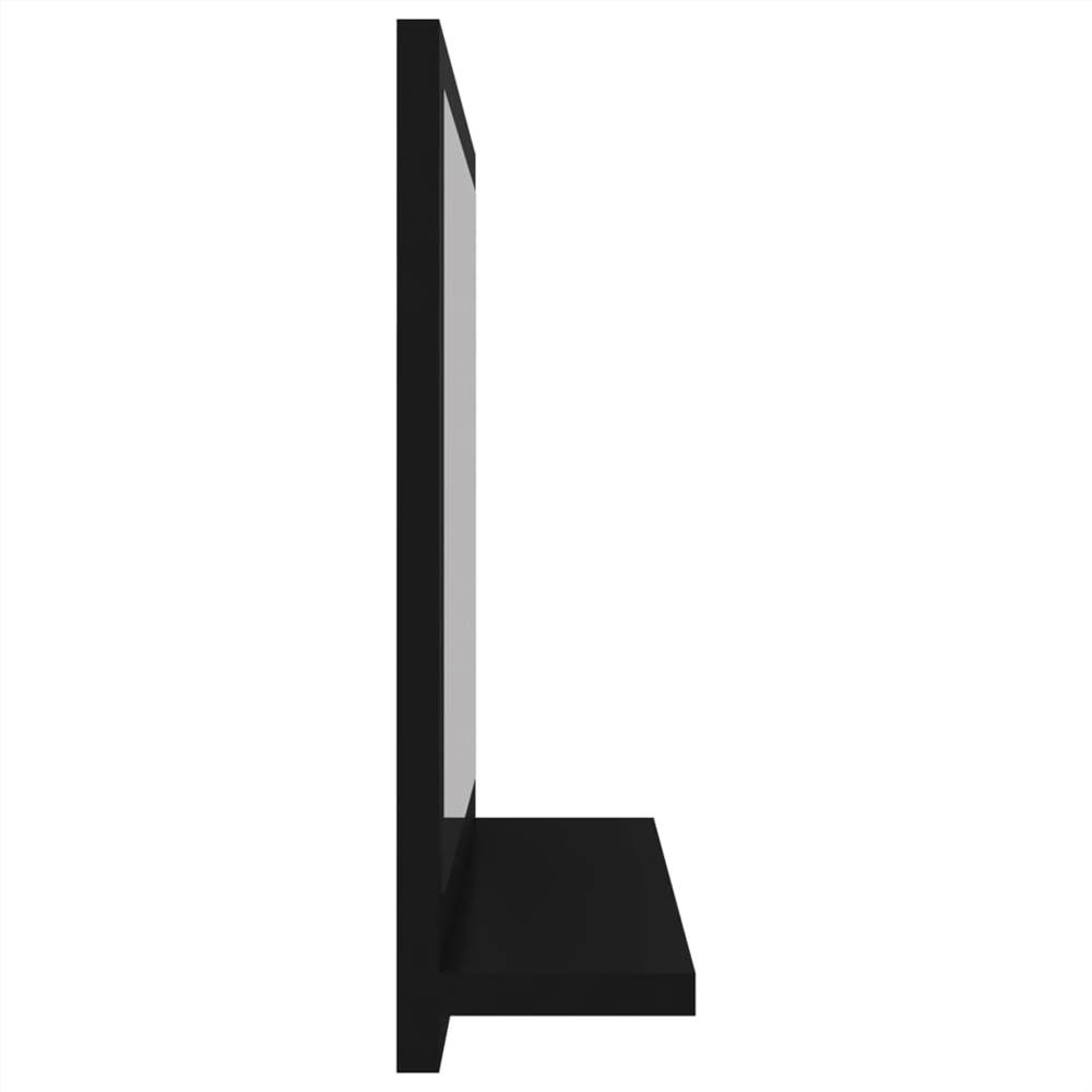 Bathroom Mirror Black 40x10.5x37 cm Chipboard