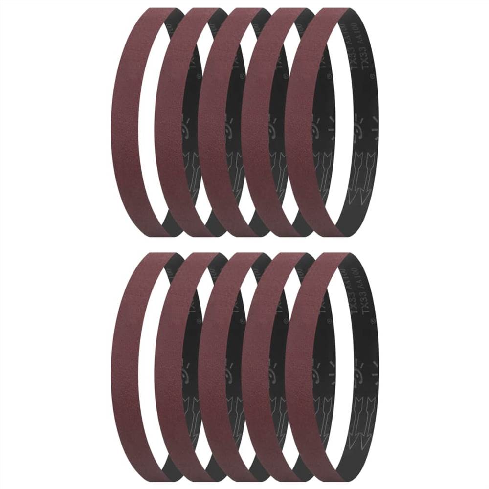 Sanding Belts 10 pcs P100 40x760 mm