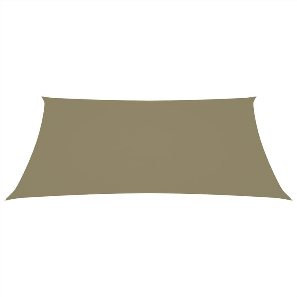 Sunshade Sail Oxford Fabric Rectangular 5x7 m Beige
