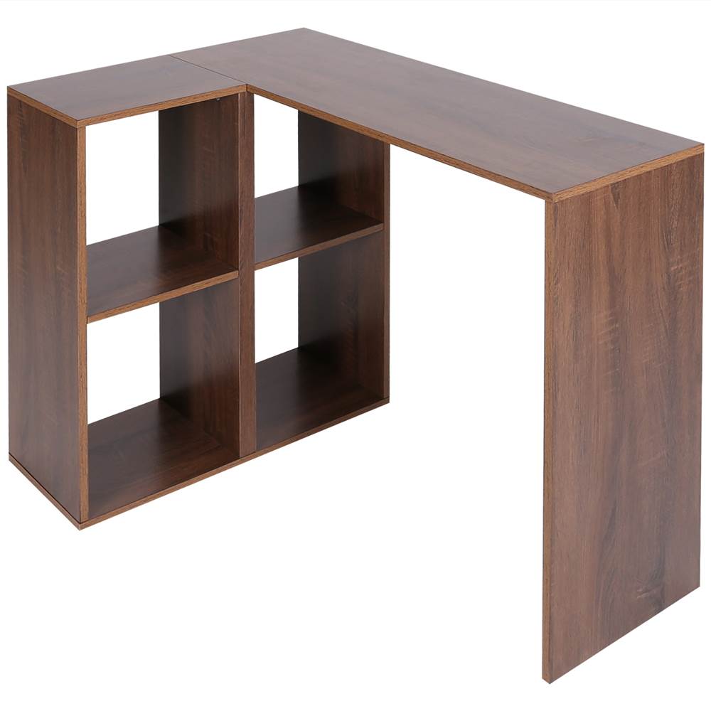 Home Office Reversible L-Shaped Computer Desk with Storage Shelves and Wooden Frame, for Game Room, Office, Study Room - Walnut
Home Office Reversible L-Shaped Computer Desk with Storage Shelves and Wooden Frame, for Game Room, Office, Study Room - Walnut