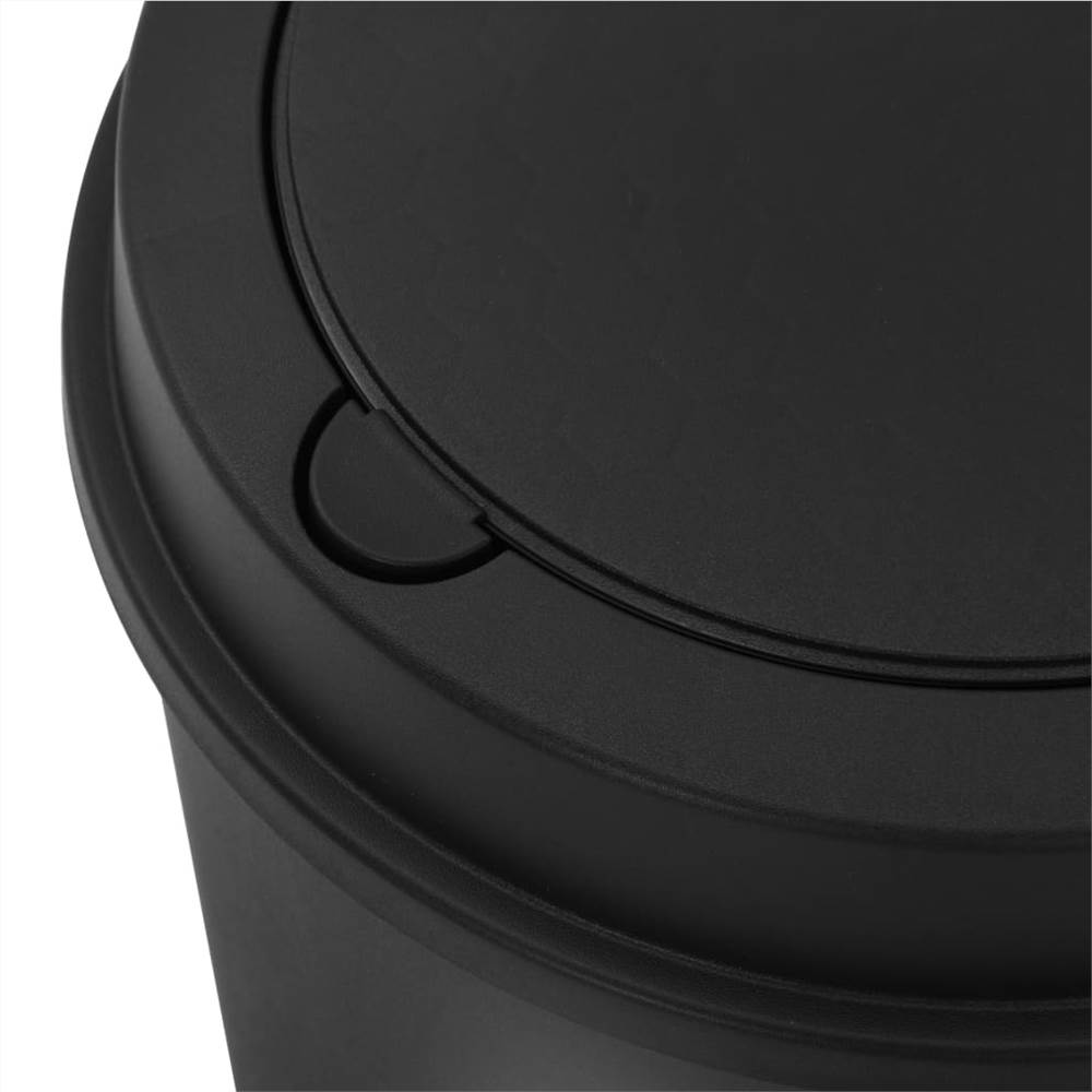 Duo Bin Trash Can Black 50 L