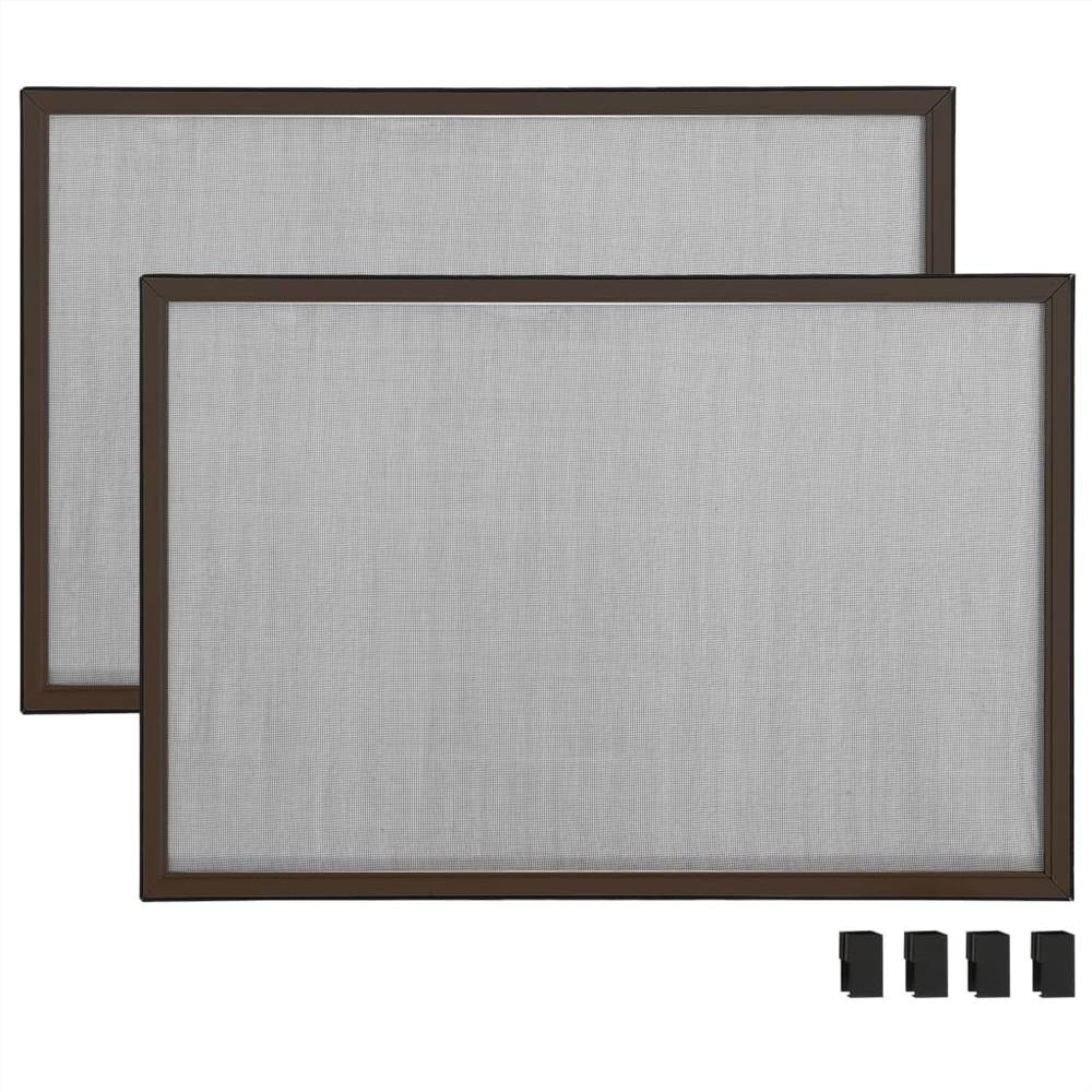 Extendable Insect Screen for Windows Brown