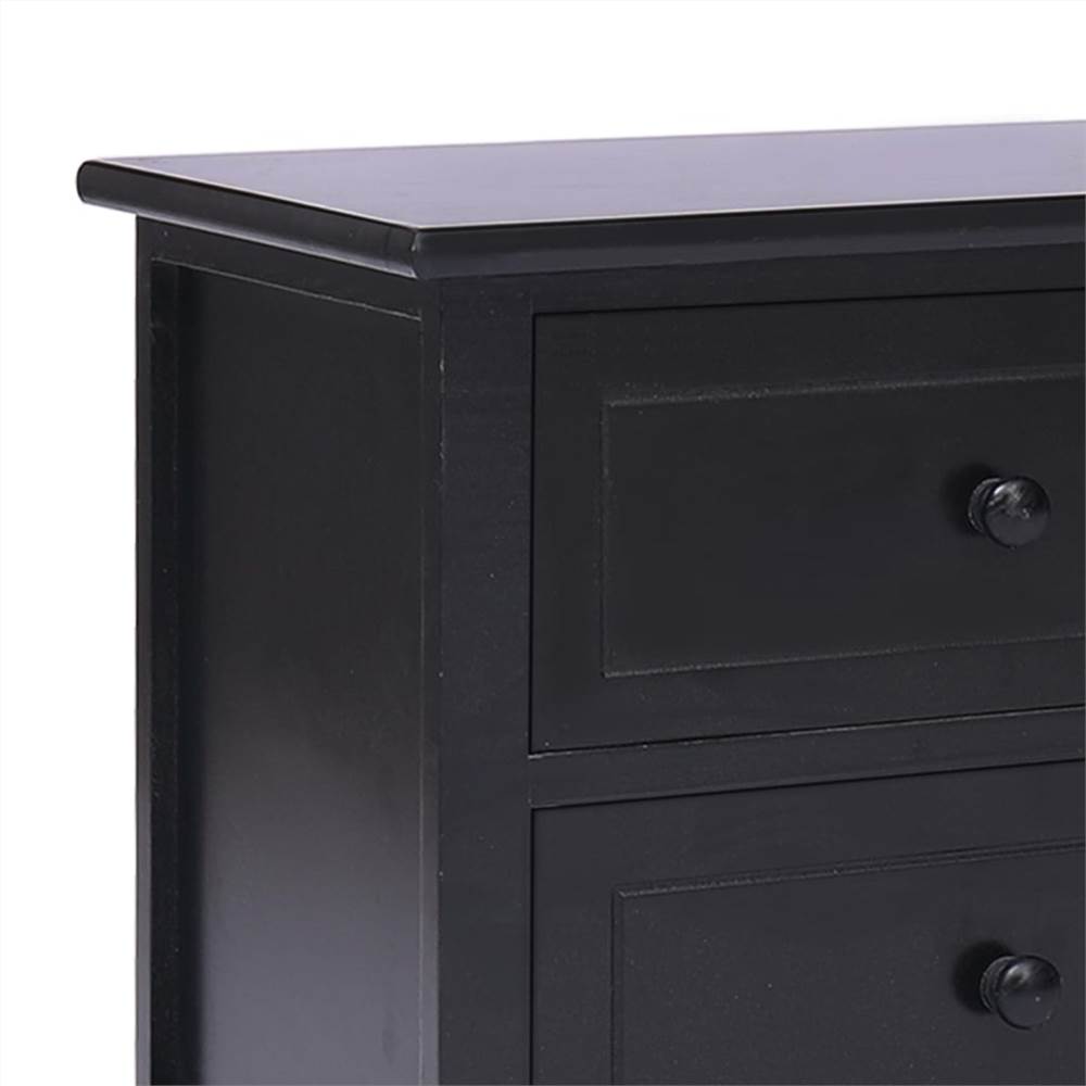 Hall Bench Black 115x30x40 cm Wood