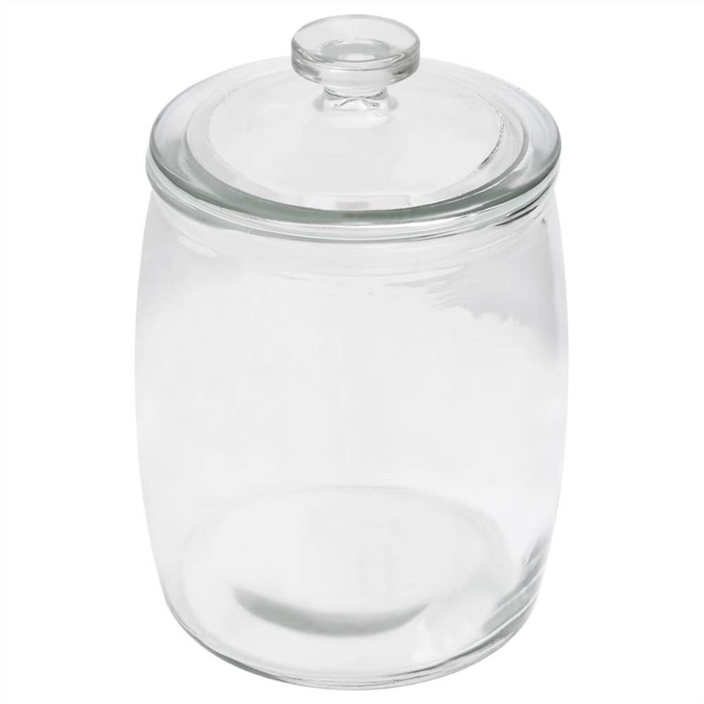 Storage Glass Jars with Lid 2 pcs 3850 ml