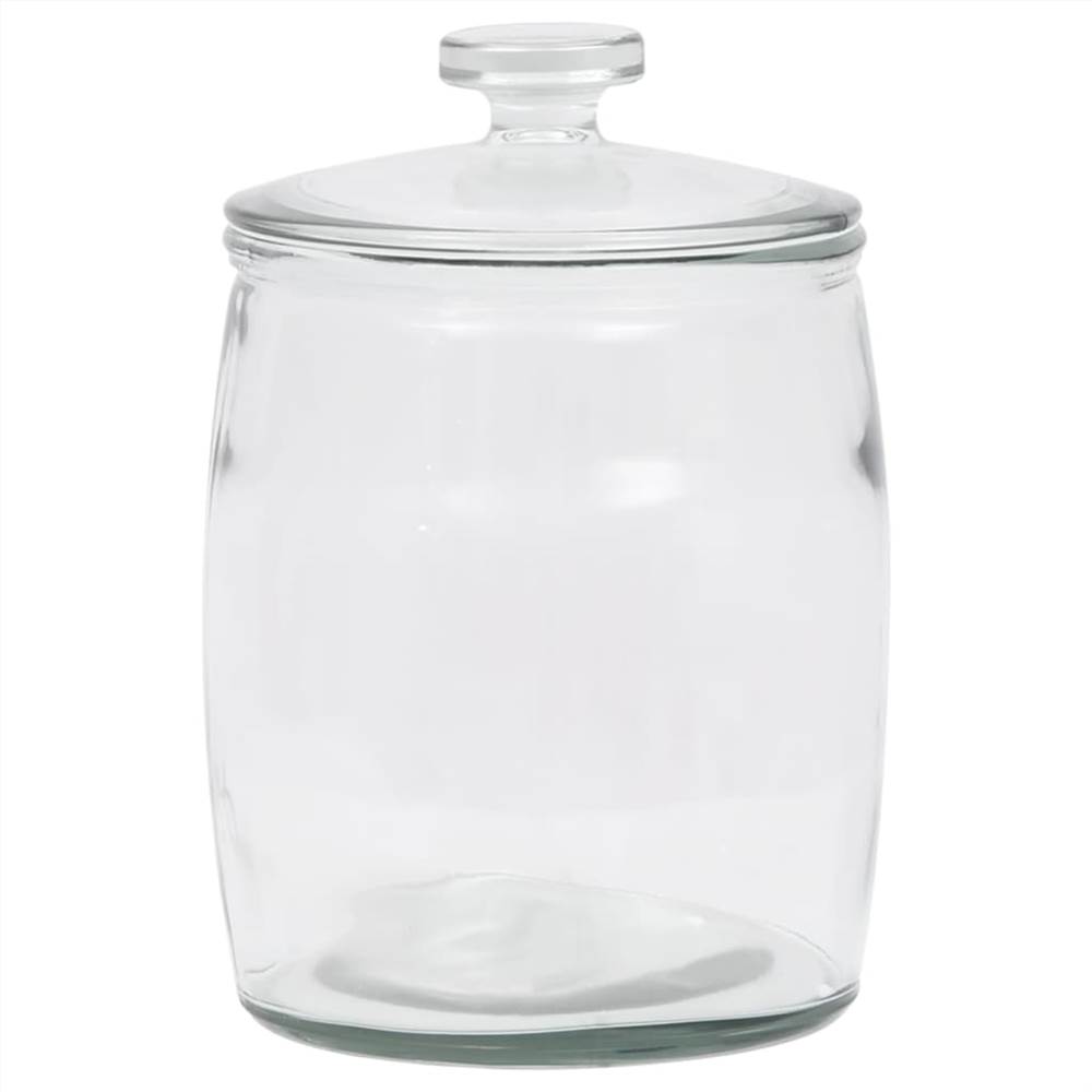 Storage Glass Jars with Lid 2 pcs 3850 ml