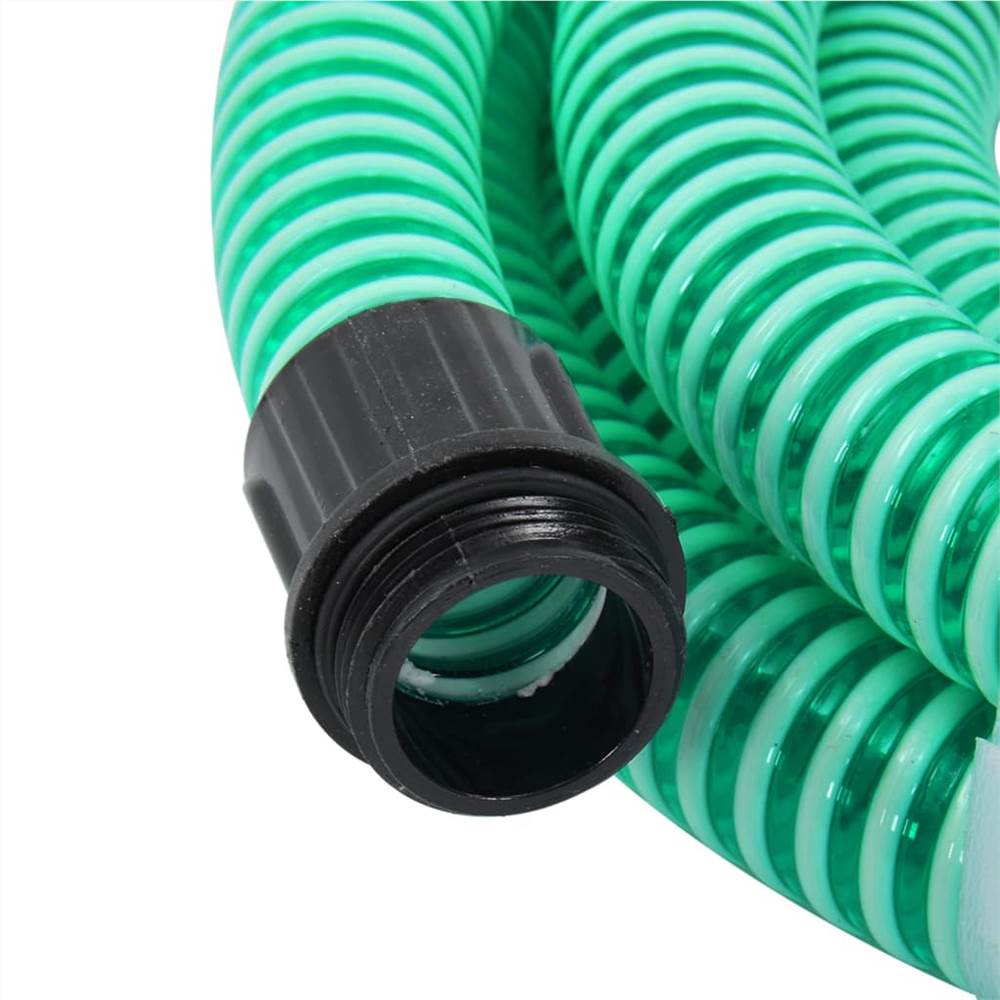 Suction Hose with Brass Connectors 15 m 25 mm Green