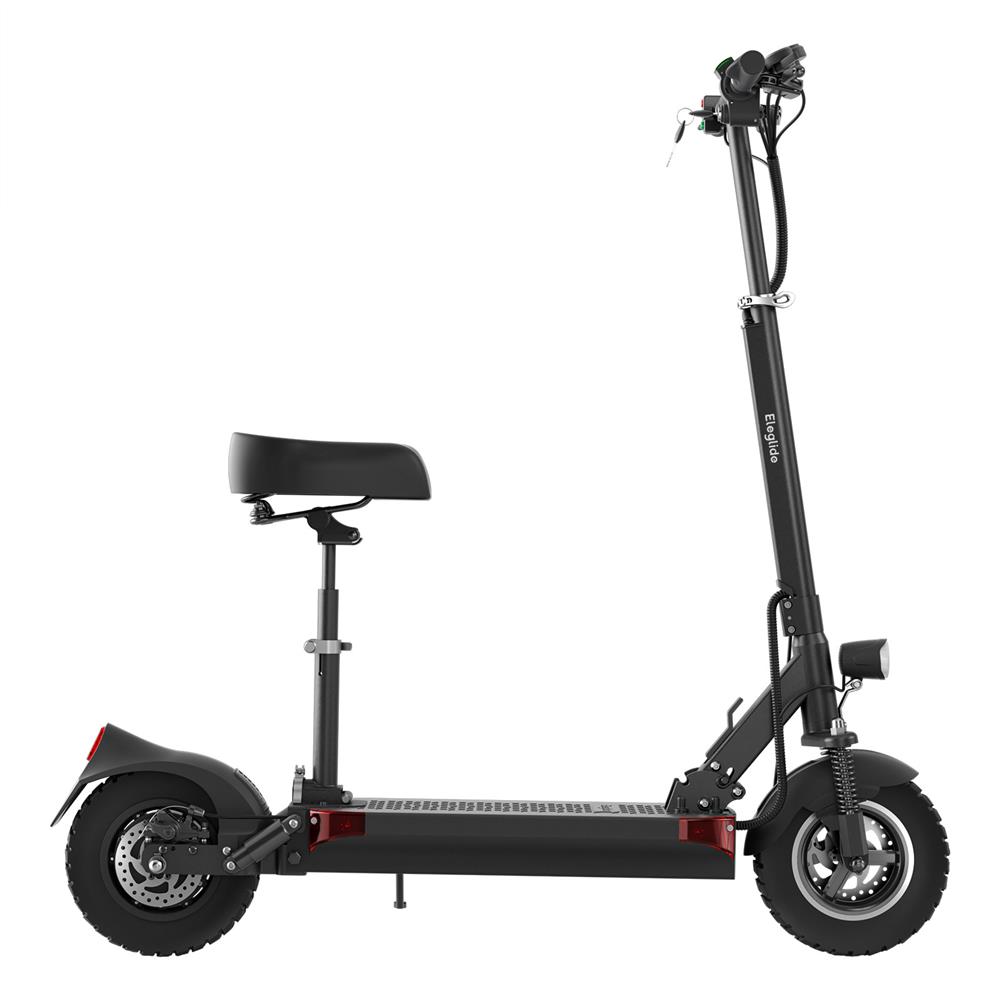 Eleglide D1 Off-road Folding Electric Scooter 10&quot; Pneumatic Tires 500W Motor 48V 18Ah Battery 45km/h Max Speed up to 70km Max Range Front &amp; Rear Disc Brake - Black